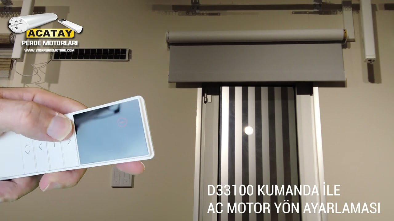3 - D33100 KUMANDA İLE PERDE YÖNÜ DEĞİŞTİRİLMESİ
