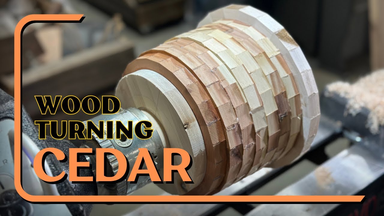 Turning A Stunning Cedar Plant Pot | Mastering Segmented Woodturning