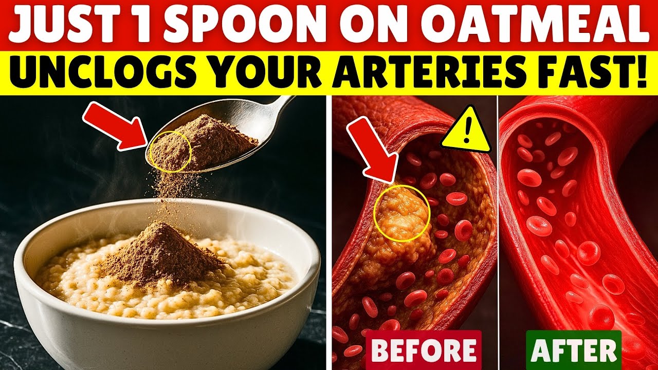 Over 75? Add THIS to Your Oatmeal to STOP Artery Clogging Overnight! | Senior Health Tips