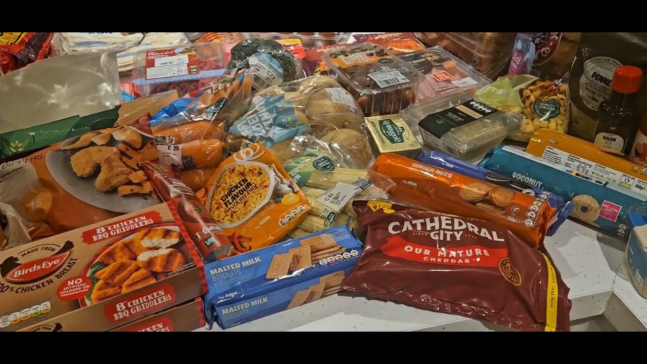 My £99 Asda Grocery haul | Trying to spend less when I've loads of kids to feed in UK