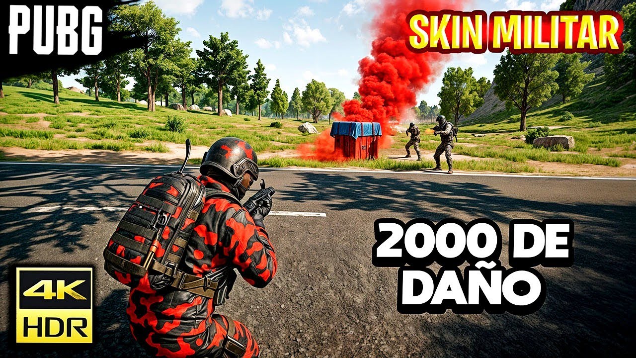 PUBG PC con SKIN MILITAR y 2000 DE DAÑO en SOLO vs SQUAD 😍 Efectivamente PUBG es CINE al MAXIMO!