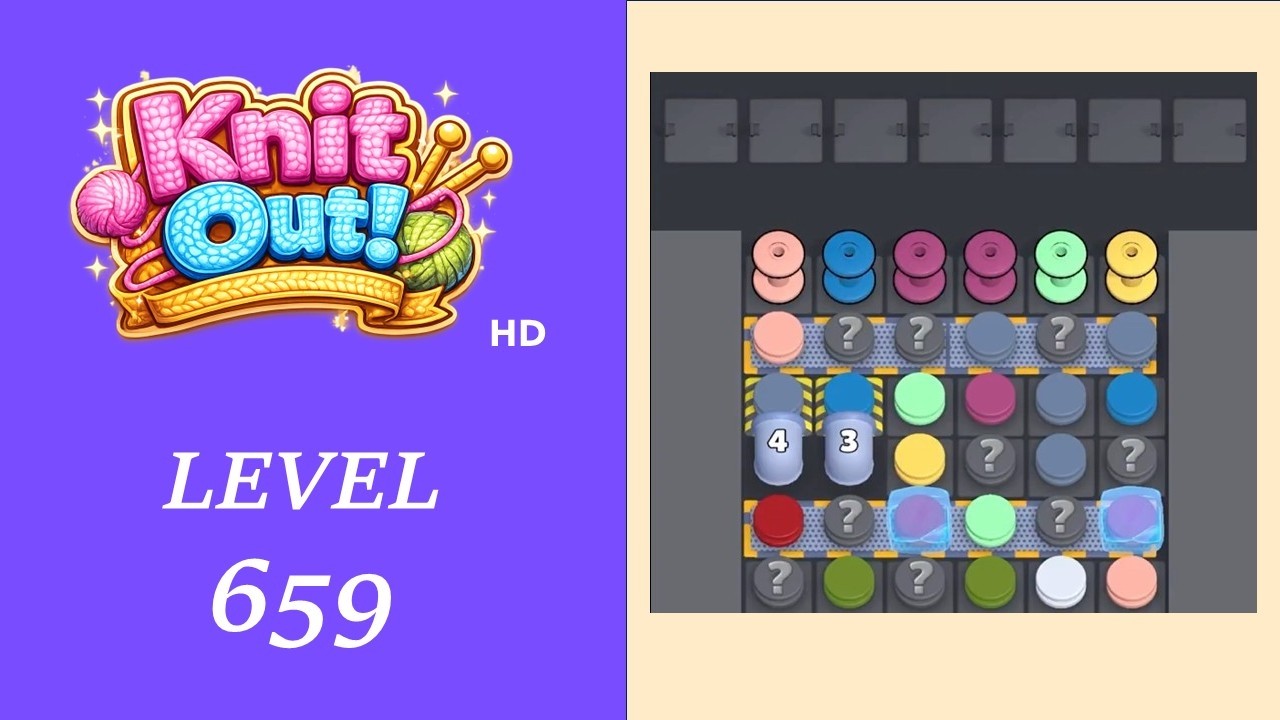 Knit Out - Level 659 Solution Walkthrough | No Boosters used
