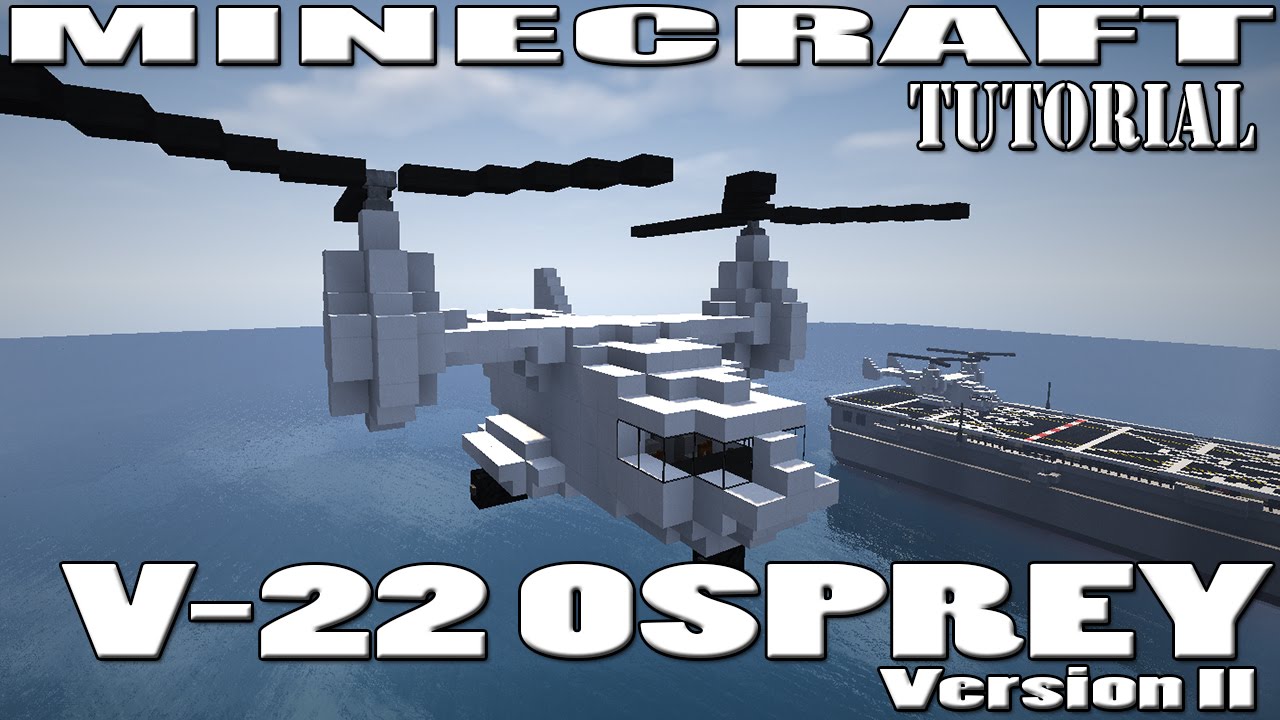 MINECRAFT / HYTALE : V-22 Osprey Tutorial (Version 2)