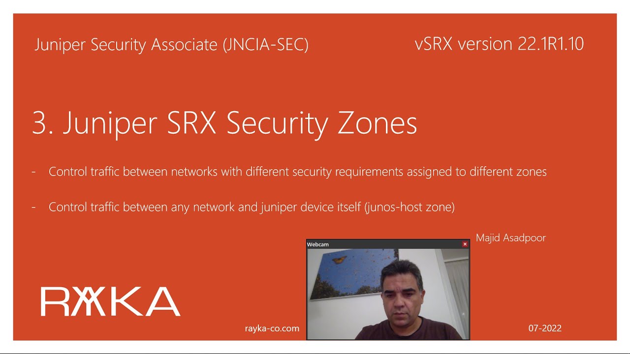 3. Juniper SRX Seccurity Zones Concept and Configuration