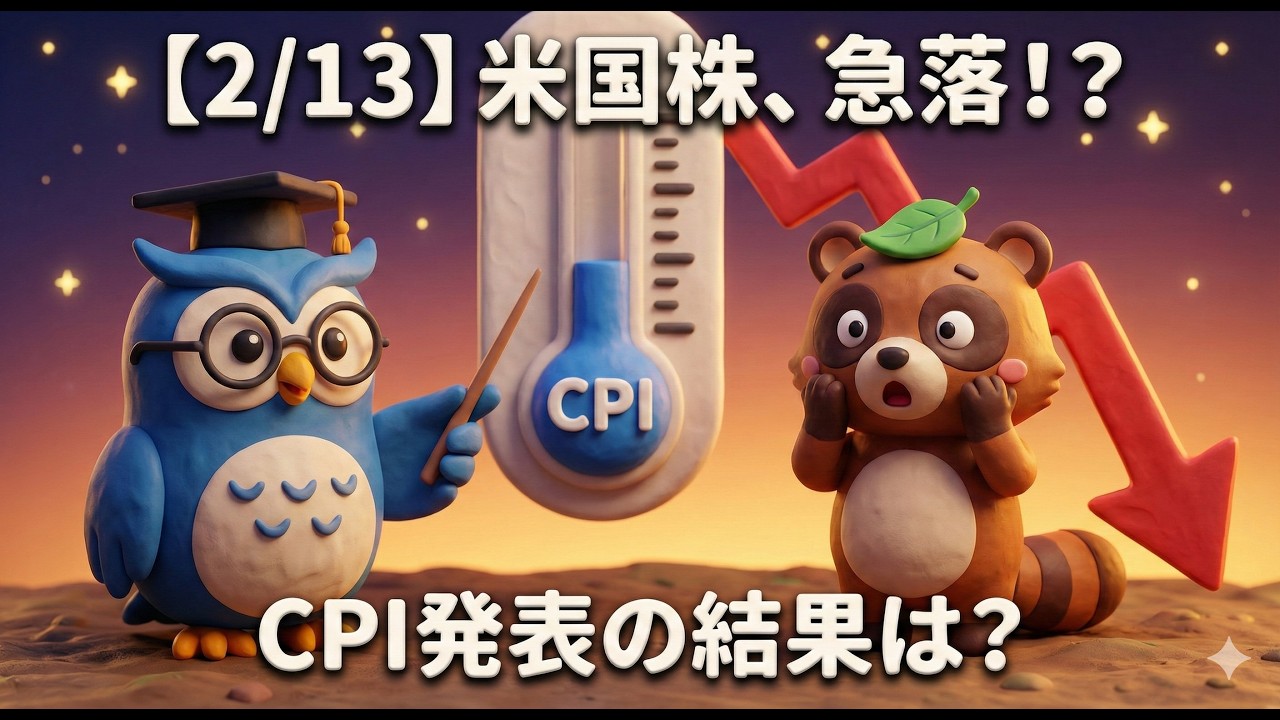 【2/13】緊急！S&P500急落で新NISA民が絶望？CPI発表後の真実とは