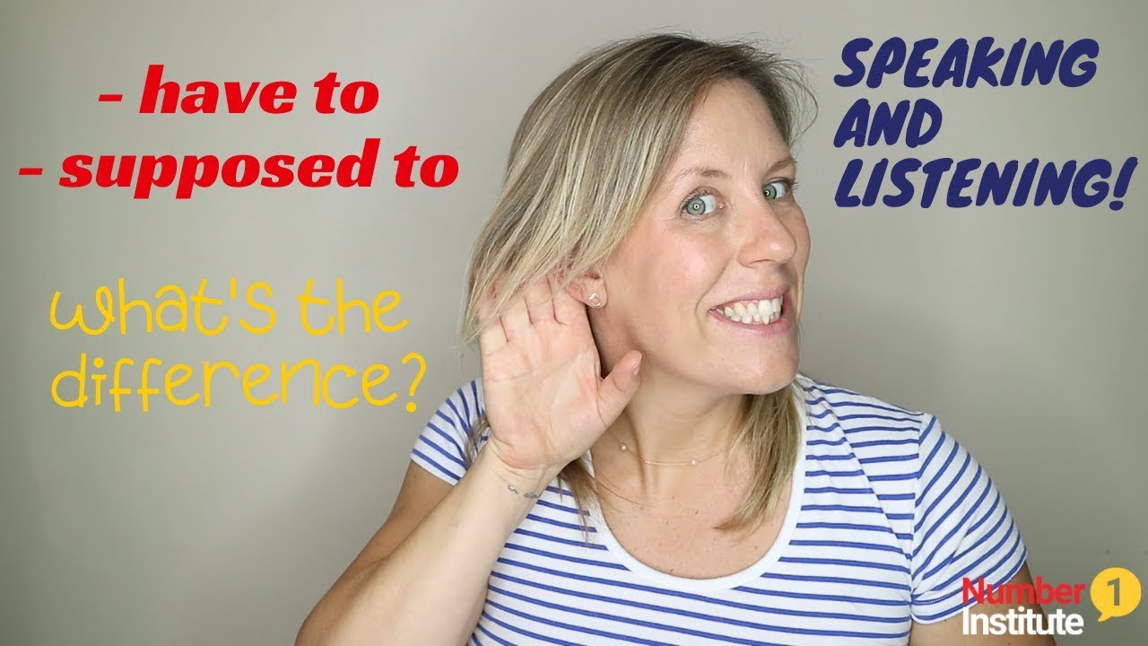 English Speaking Lesson | Have to and Supposed to | Understanding obligation