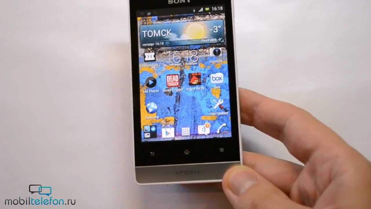 Обзор Sony Xperia Miro (review): внешний вид, игры, тесты, UI