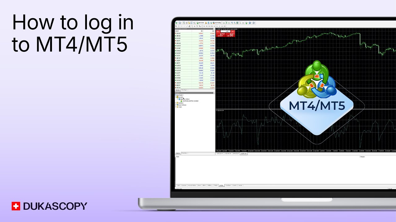 How to Log in to MT4/MT5 | DUKASCOPY TUTORIAL