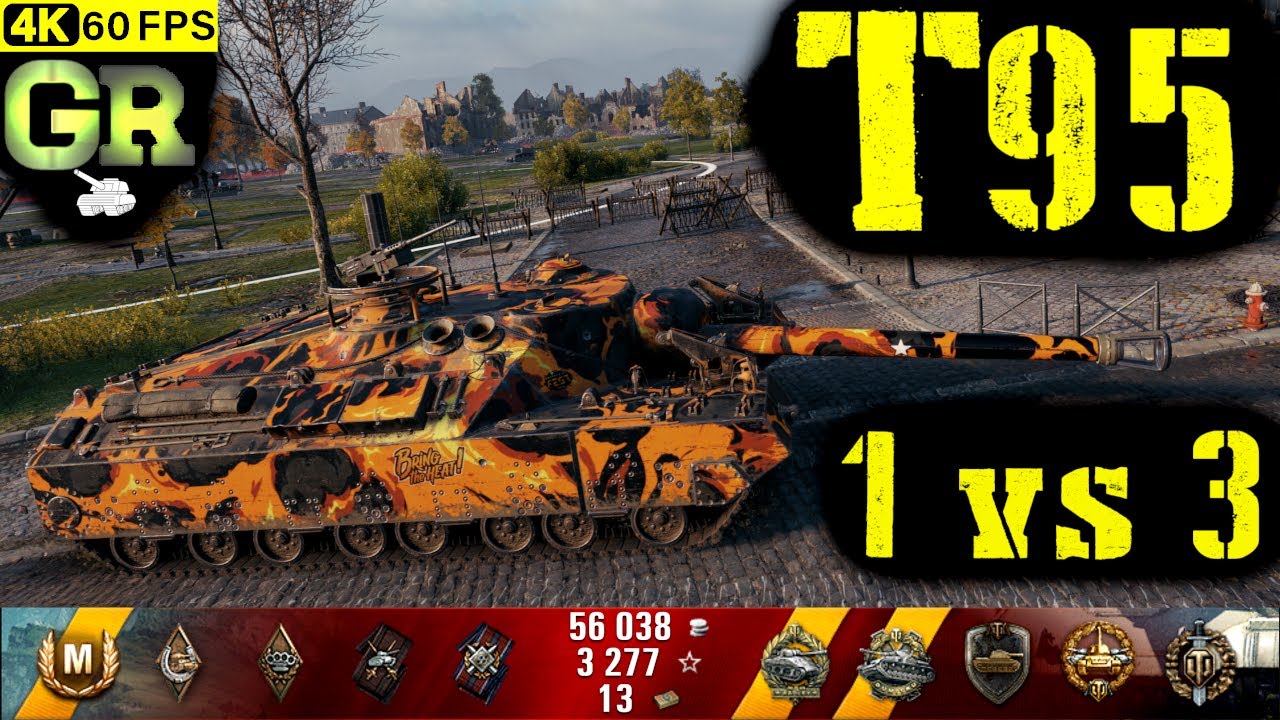 World of Tanks T95 Replay - 8 Kills 6.1K DMG(Patch 1.7.0)