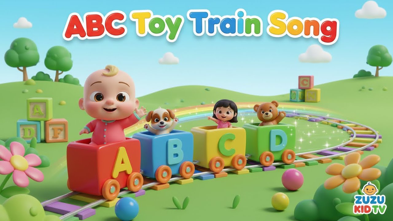 ABC Toy Train Song | Kids Nursery Rhyme, Toddler Alphabet & Playful Learning