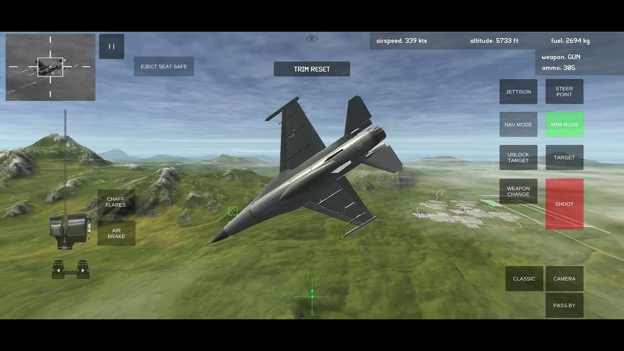 F16C vs F16C 2:1 도그파이트 패배