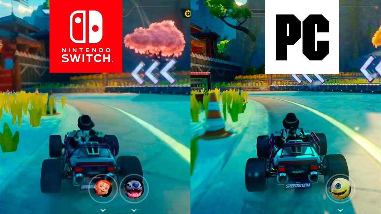 Nintendo Switch VS. PC - Disney Speedstorm (Graphic Comparison)