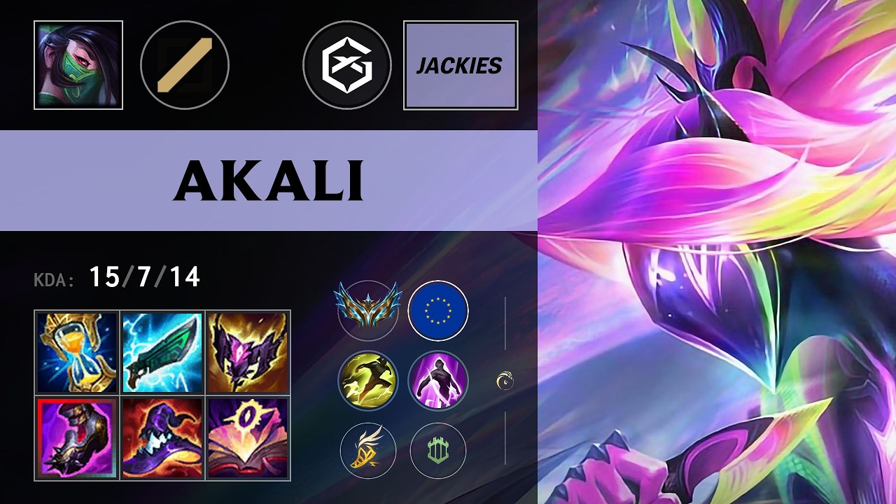 (GX Jackies) Akali Mid vs Viktor (GSMC Alix) - EUW Challenger Patch 26.17