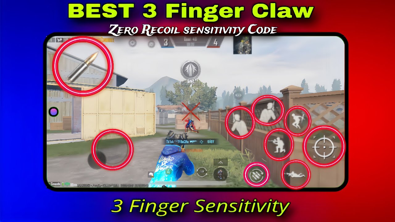 Best 3 Finger control code Sensitivity | 3 Finger Zero recoil Sensitivity New Update 4.0 Sensitivity