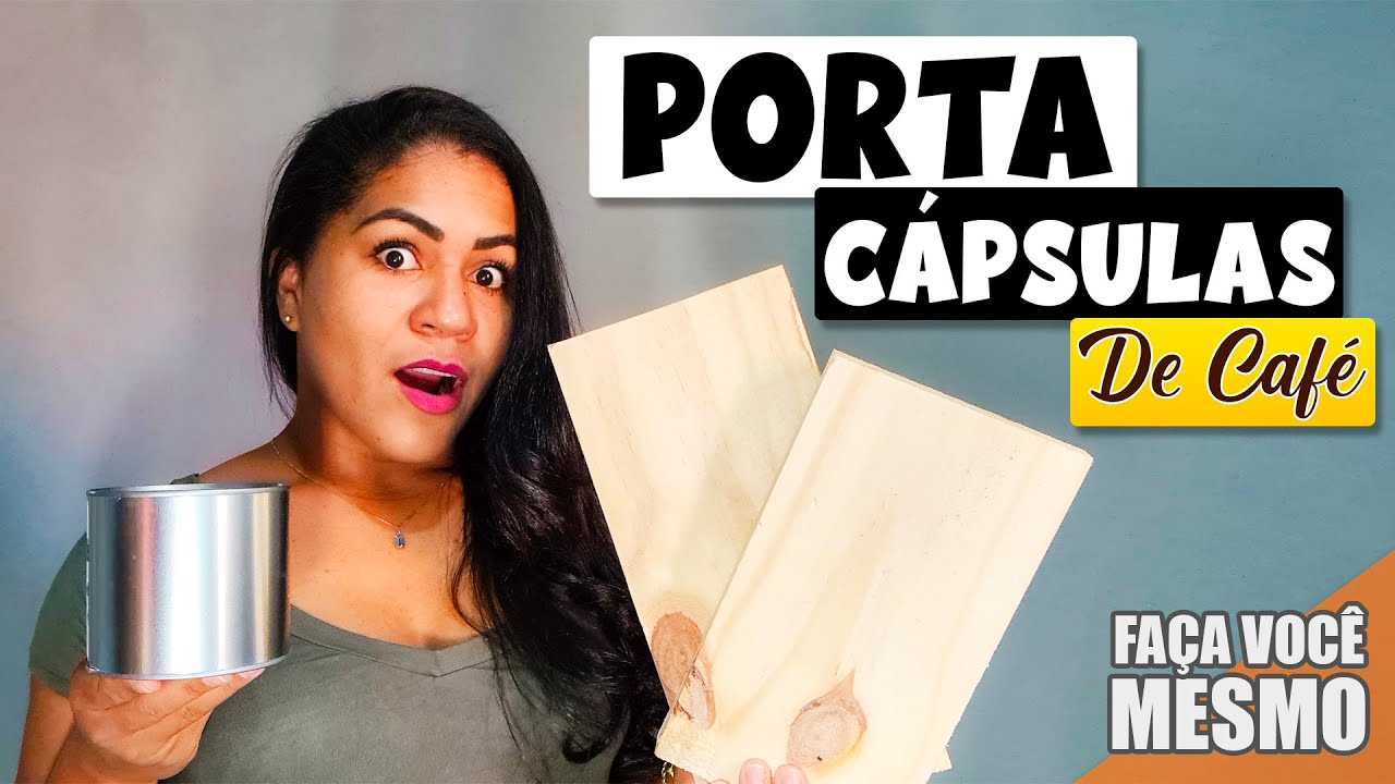 COMO FAZER PORTA CAPSULAS DE CAFE SIMPLES COM RESTO DE MADEIRA - Faça Você Mesmo #capsulasdecafe