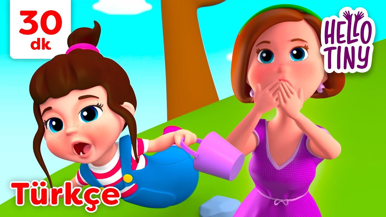 Can ve Nil, Her yer Yeşil | Bebekler için şarkılar | Hello Tiny Türkçe