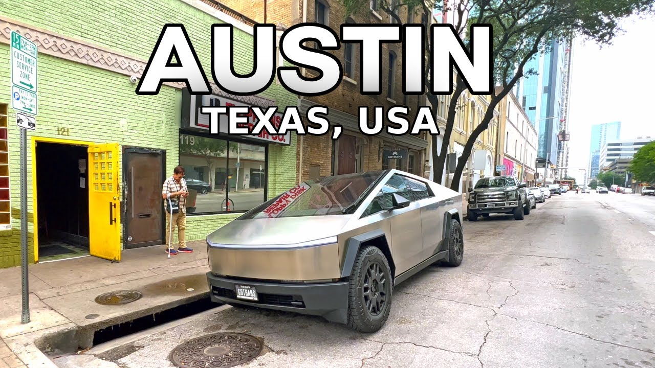 Austin Texas Walking Tour, USA 🇺🇸 Walking Tour of Texas Capital City's Downtown -4k