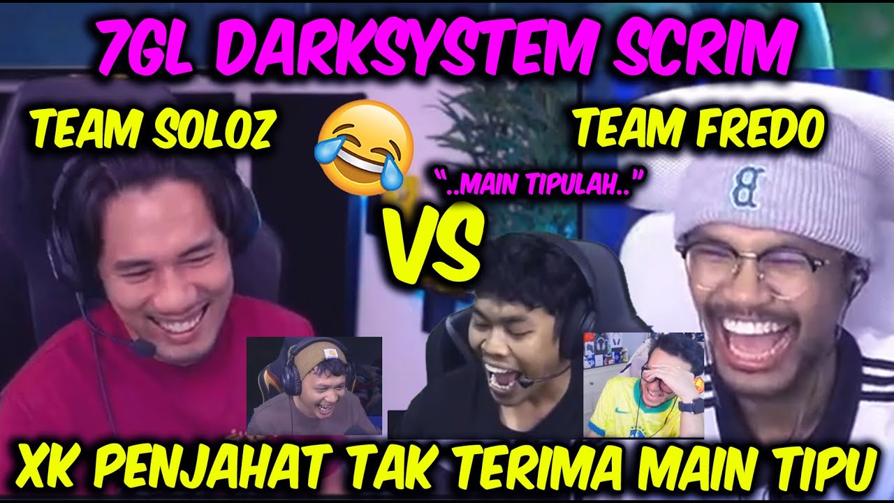TEAM SOLOZ VS TEAM FREDO SCRIM 7GL !! XK PENJAHAT TAK TERIMA 🤣😂 ?