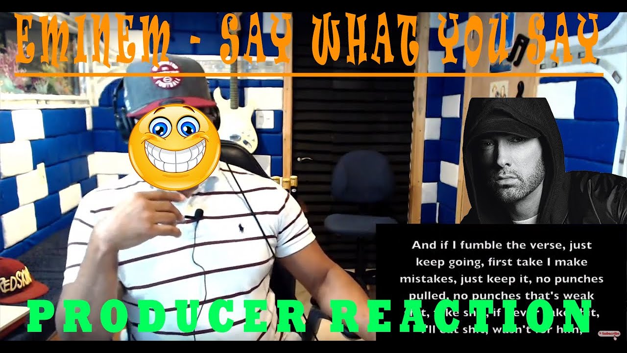 Eminem  Say What You Say - Producer reaction
