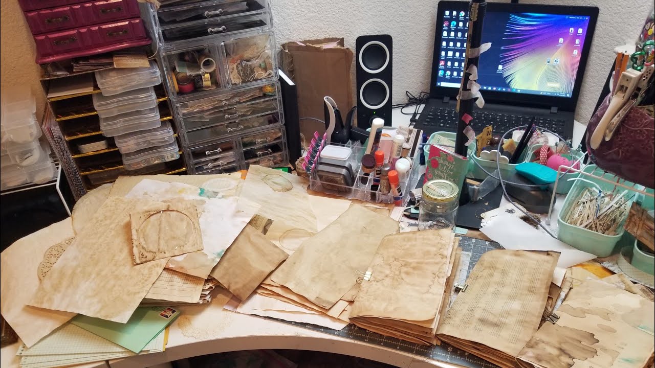 Grungy Junk Journal. Process Video. Part 1.