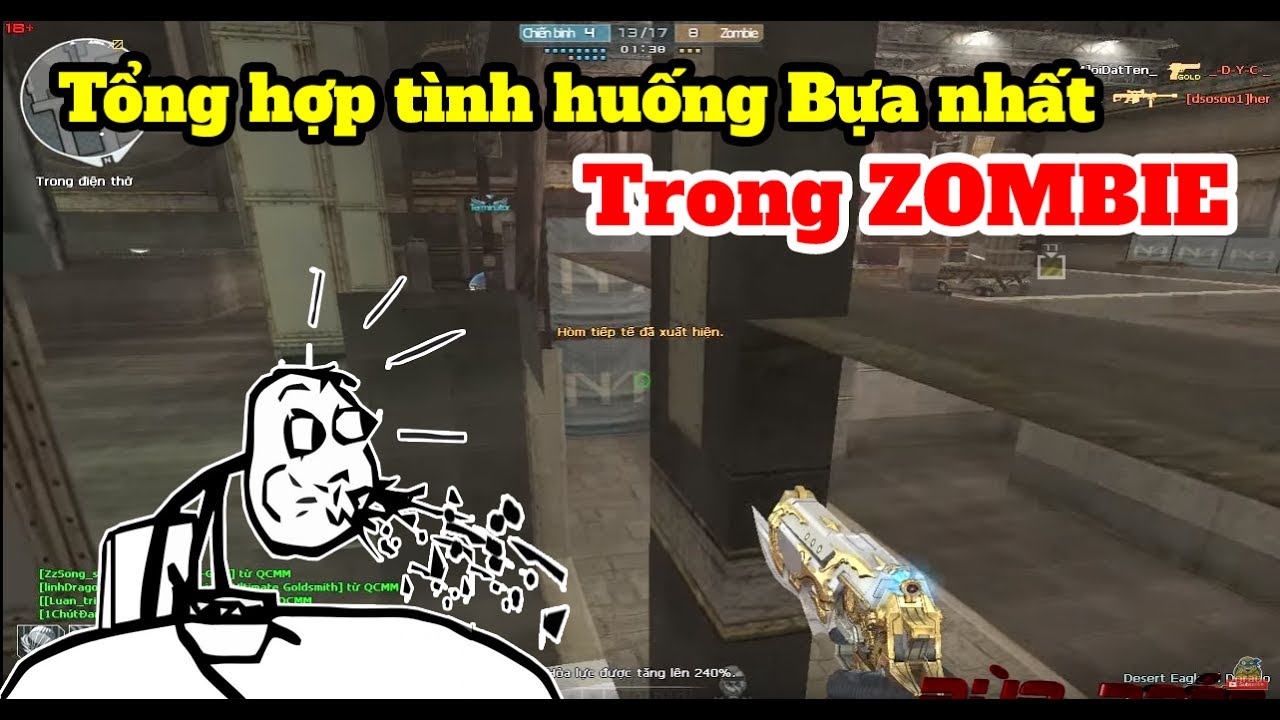 TOP Tổng hợp những tình huống hại não nhất trong ZOMBIE Đột KICK ◢Rùa Ngáo◣
