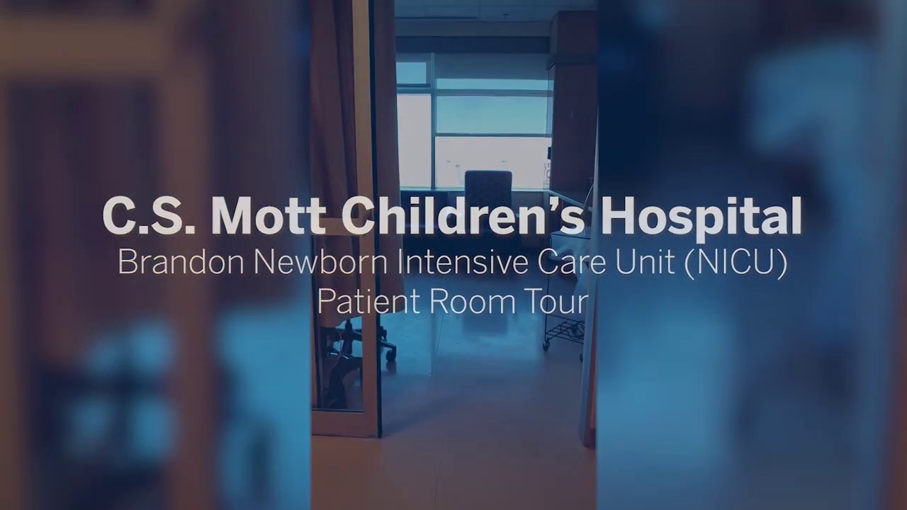 NICU Patient Room Tour at C.S. Mott Children's Hospital