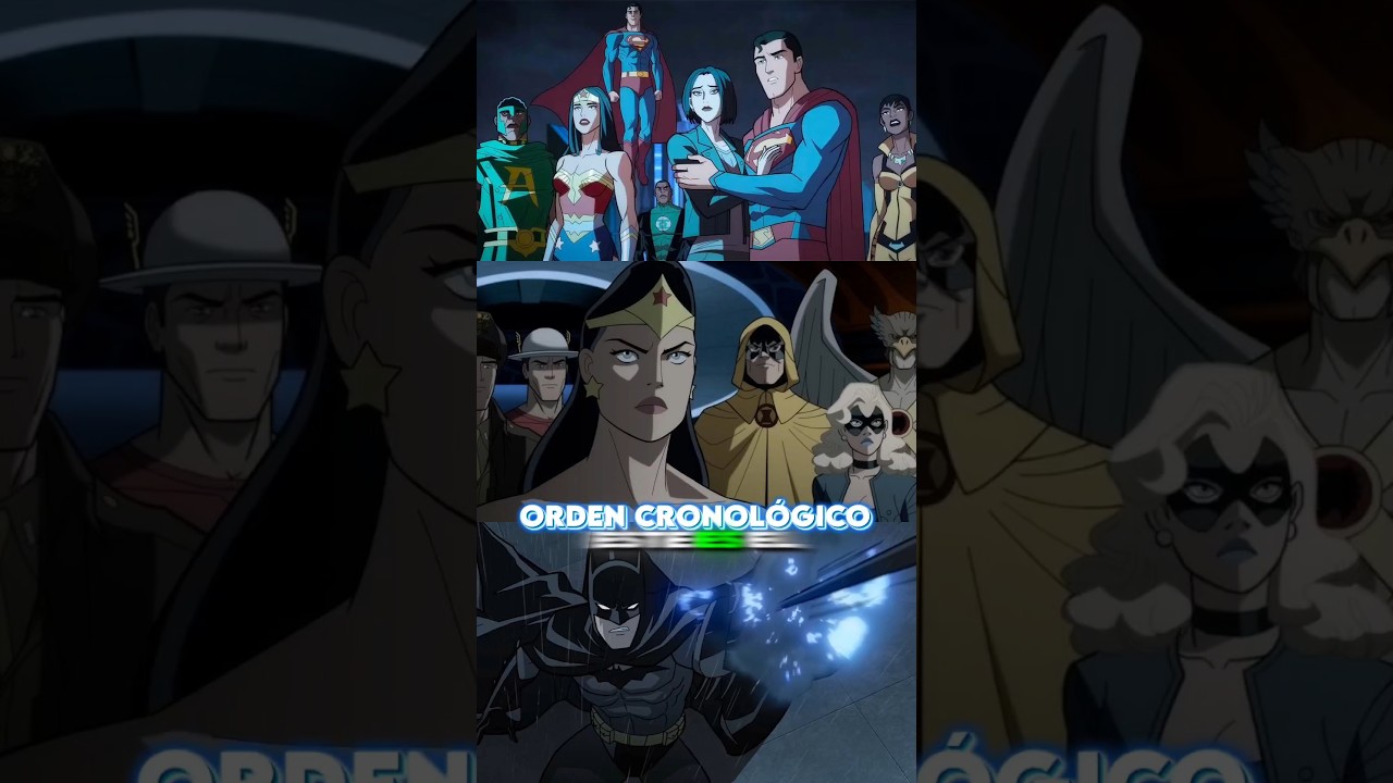 Orden cronológico del nuevo universo animado de #DC #Tomorrowverse