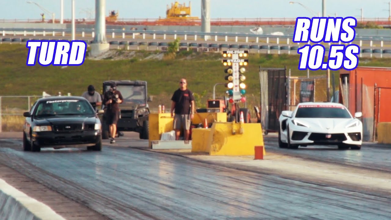 Clapped Out Crown Vic Sends Modded C8 Home Crying!    Last Minute LAZ & Rodney!