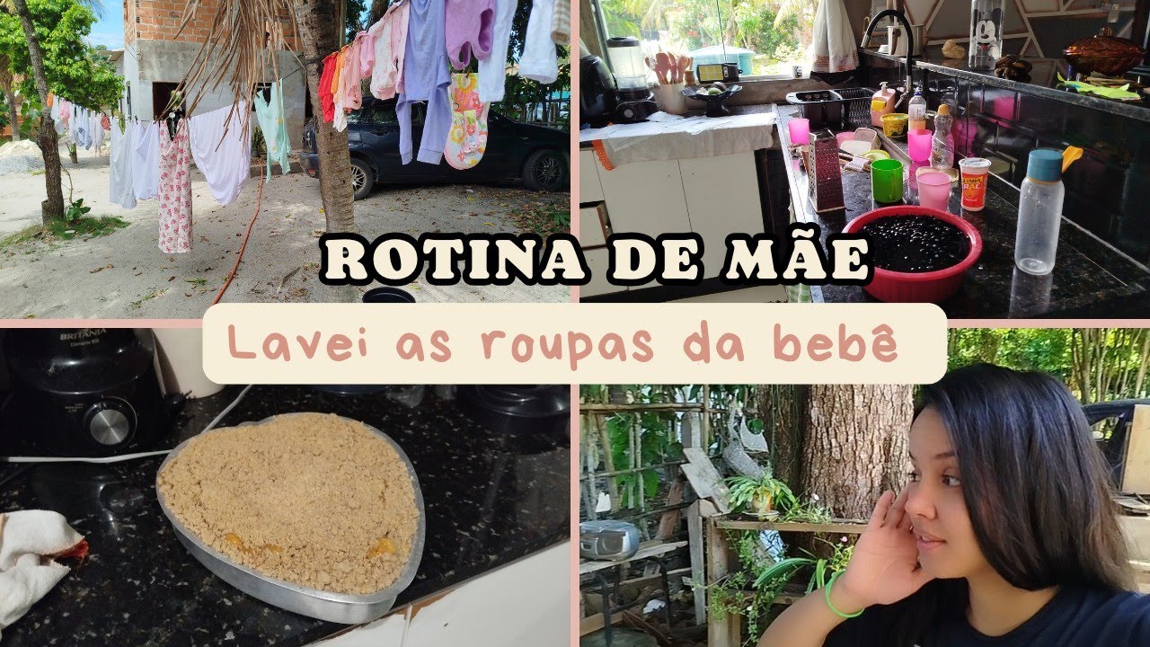 Fiz uma cuca deliciosa/ lavei muita roupa/ rotina do dia a dia 🥰🎉