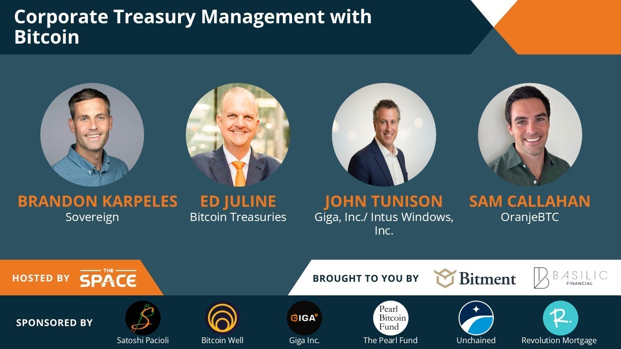 Corporate Treasury Management with Bitcoin
