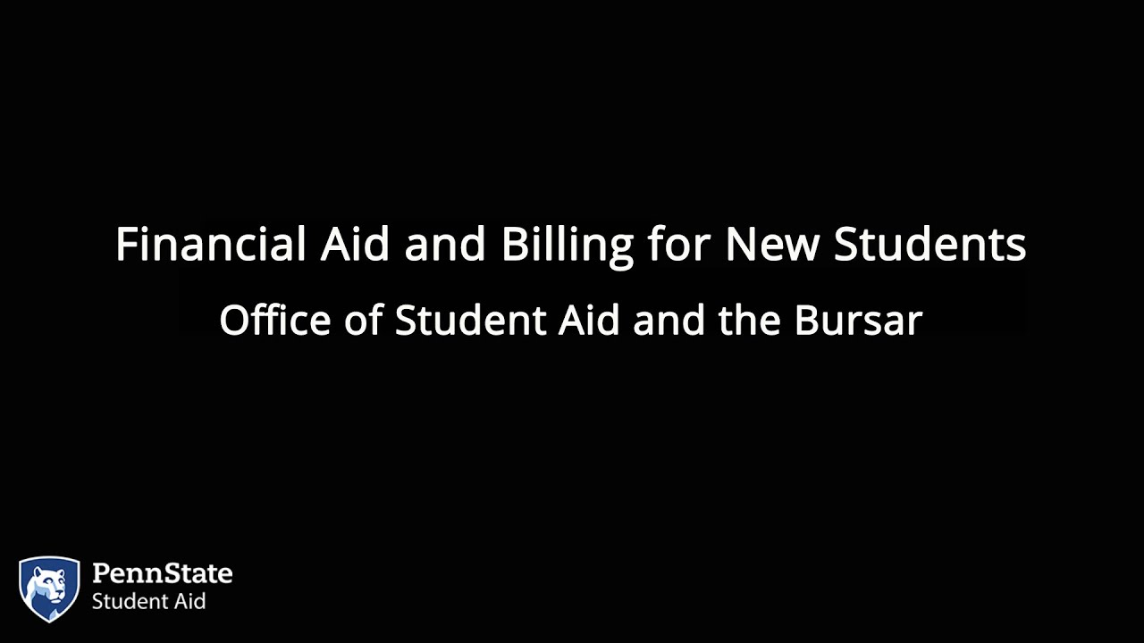 Financial Aid and Billing for New Students