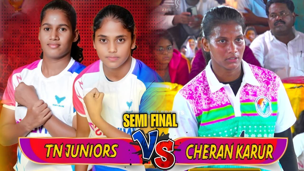 SF || TN JUNIOR VS CHERAN KARUR || SAALAIGRAMAM WOMENS KABADDI MATCH 2025