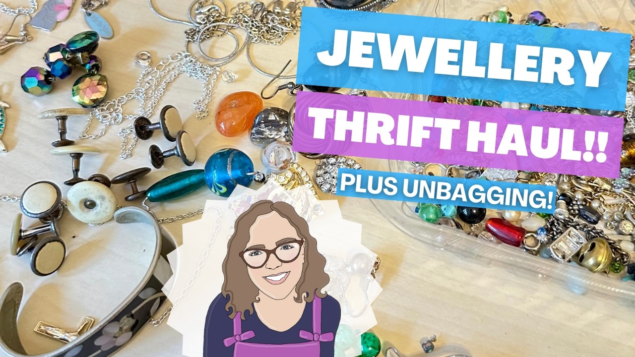 Vintage Jewellery Haul - UK Car Boot Sale Finds, Charity Shop Gems & Mystery Bag Unboxing