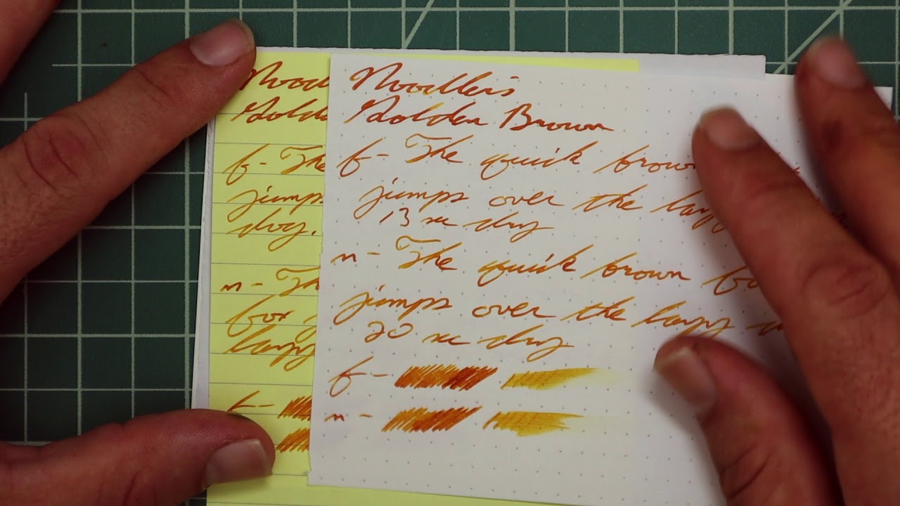 Noodler's Golden Brown Fountain Pen Ink #fountainpenink #fountainpens