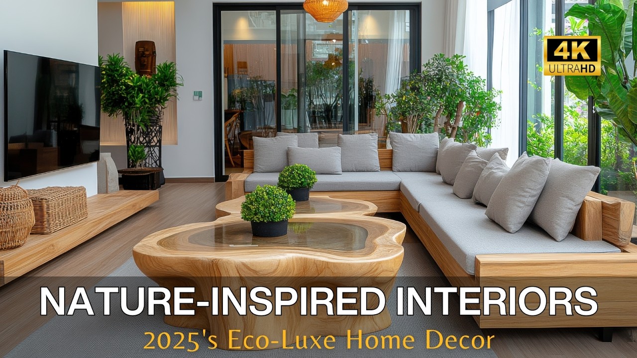 Nature-Inspired Interiors 2025's Eco-Luxe Home Decor for Sustainable & Stylish Living