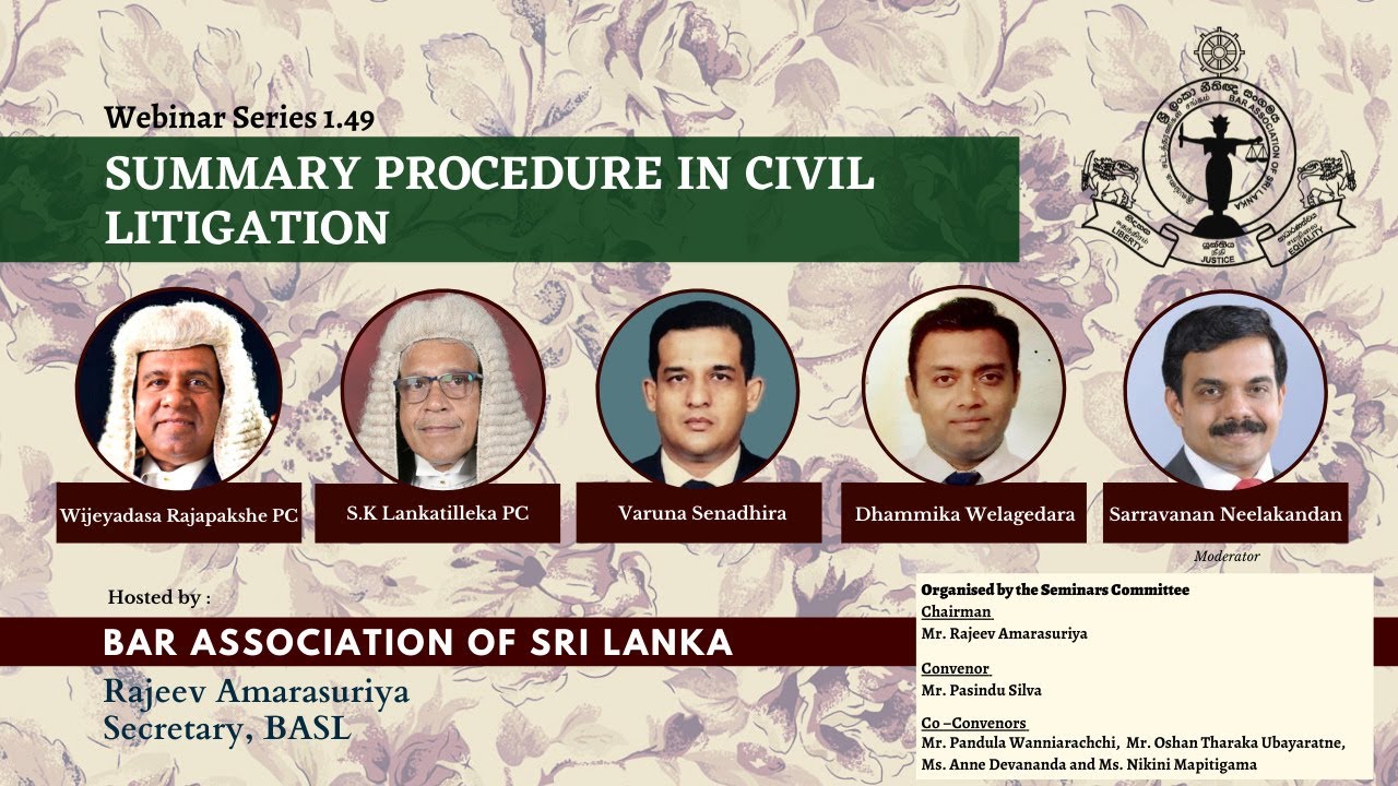 BASL Webinar 1.49 - Summary Procedure in Civil Litigation