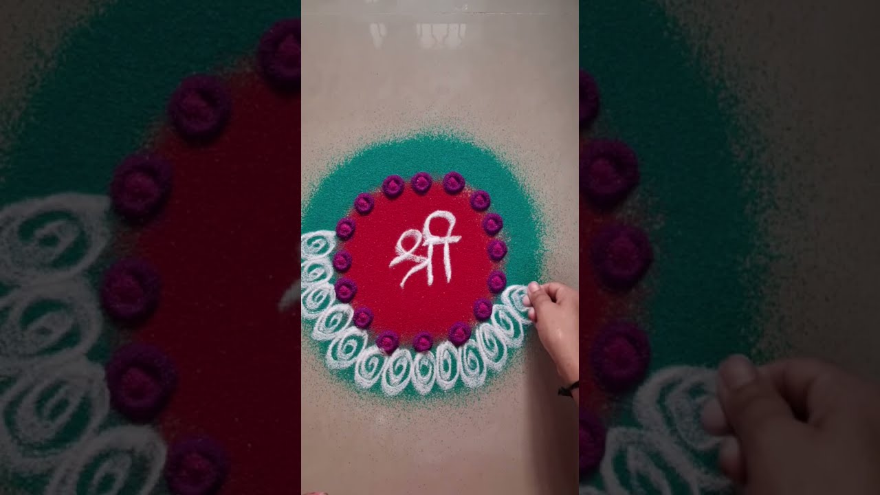 colorful rangoli design