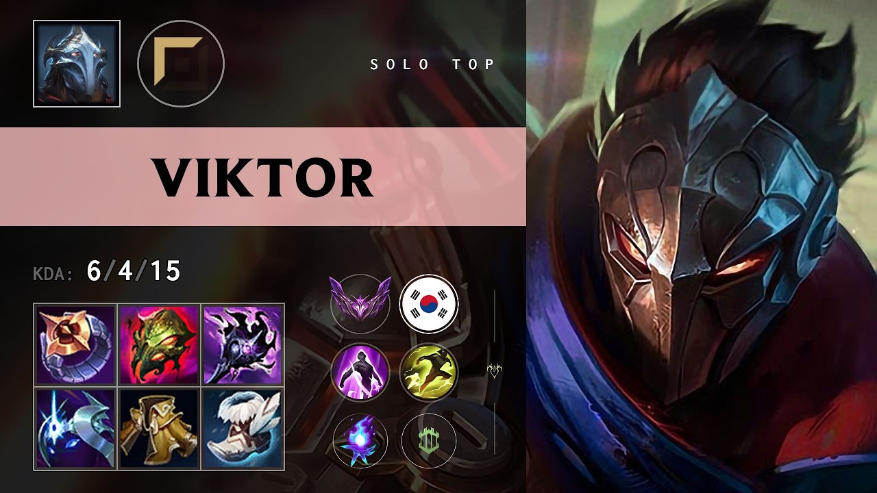 Viktor Top vs Malphite - KR Master Patch 26.15