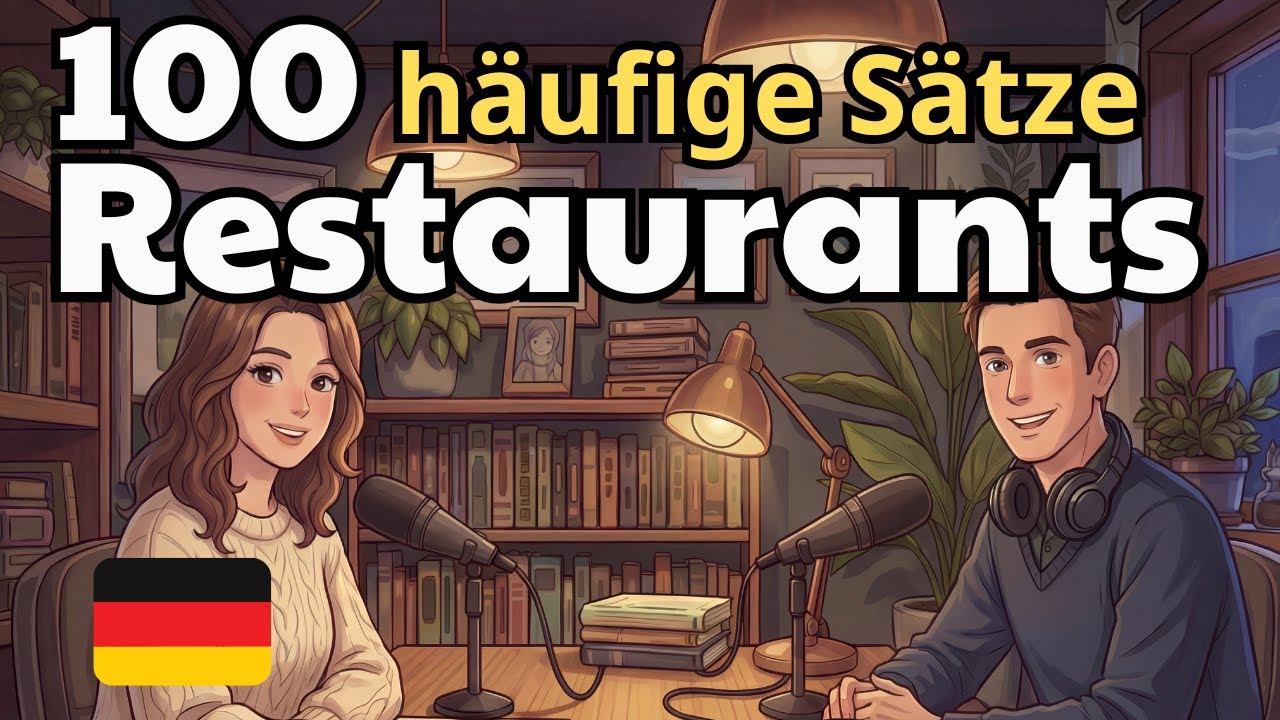 100 Sentences & Phrases for Restaurants & Ordering Food in German | German Conversation Practice