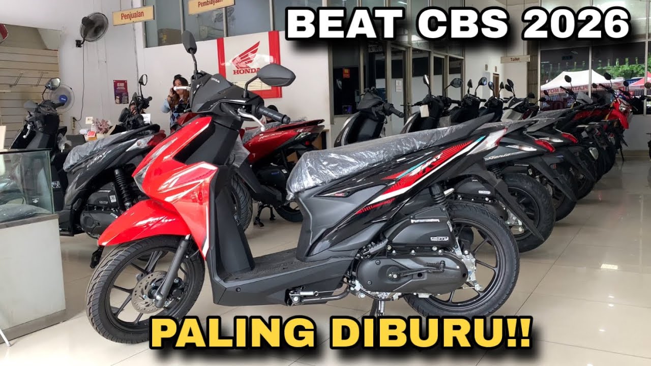 TIPE TERMURAH‼️NEW HONDA BEAT CBS MERAH 2026
