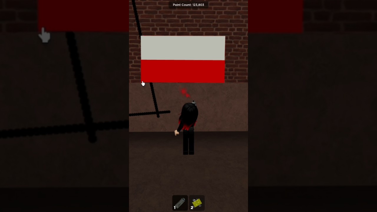RYSUJĘ POLSKĄ FLAGĘ I WR&Oacute;CĘ P&Oacute;ŹNIEJ #roblox #polska