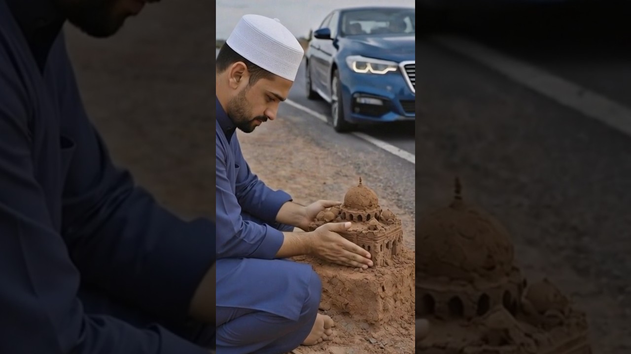 Miniature Al-Aqsa Mosque Made from Clay | Egzon Ibrahimi&ndash; AI Art 🇵🇸🕌🙌 #shorts #aiart #islamc #makkah