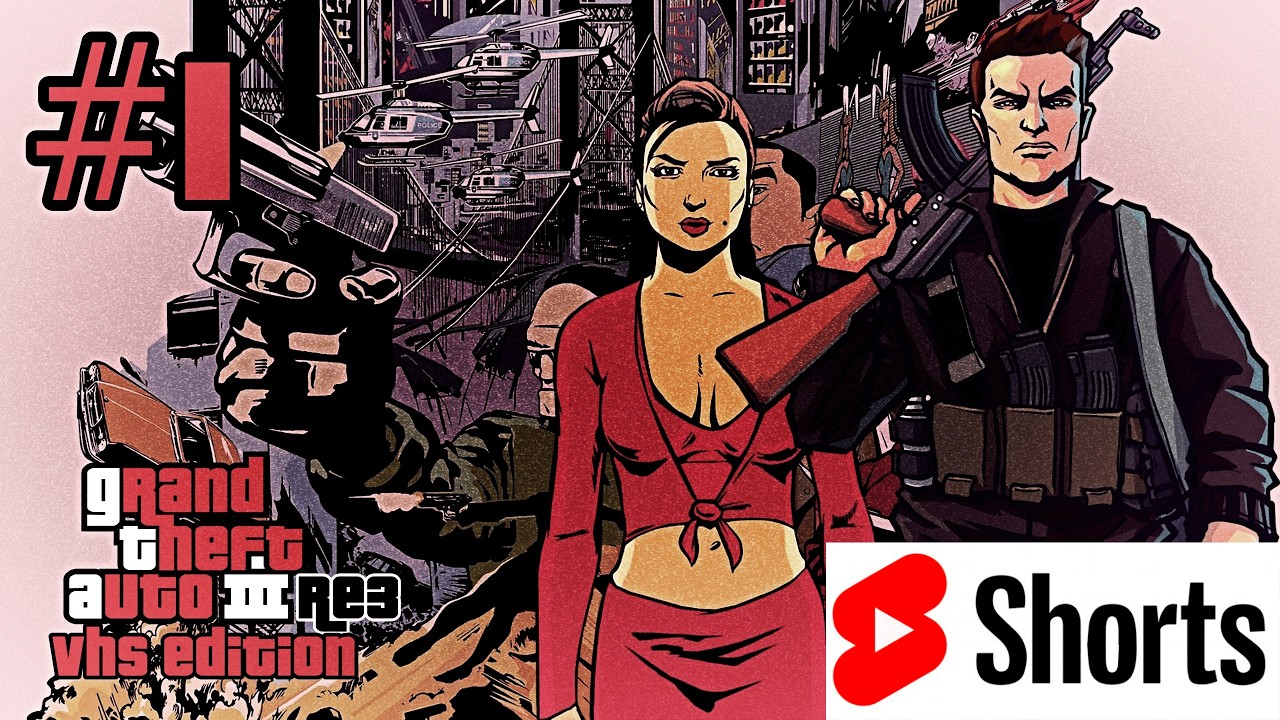Grand Theft Auto 3: RE3 VHS Edition - Тестовый Стрим #1 (Прохождение 100%) #Shorts
