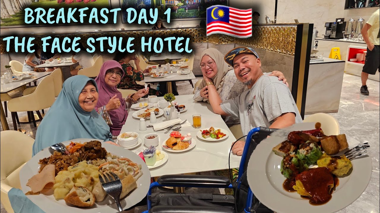 BREAKFAST MENU IN FACE STYLE HOTEL KUALA LUMPUR MALAYSIA, SO MANY DELICIOUS MALAYSIAN FOOD!