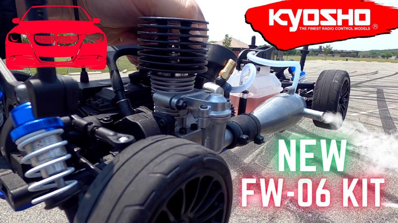 NEW Kyosho FW-06 Kit Version - Test Drive & Review - 2 SPEED CHASSIS kit with .15 Engine
