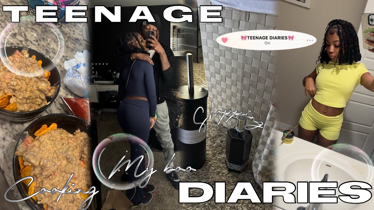 TEENAGE DIARIES 004 ✰🫧| Cook w/ us| shopping| my boo| etc