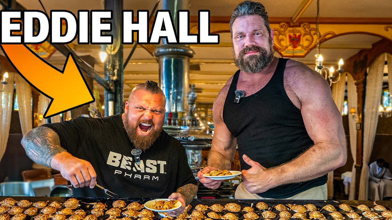 The Dutch Giant VS Eddie Hall | Eat Challenge