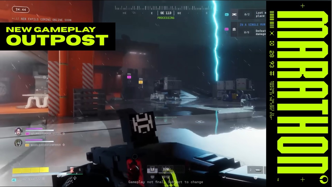 EXCLUSIVE NEW MARATHON OUTPOST MAP GAMEPLAY 