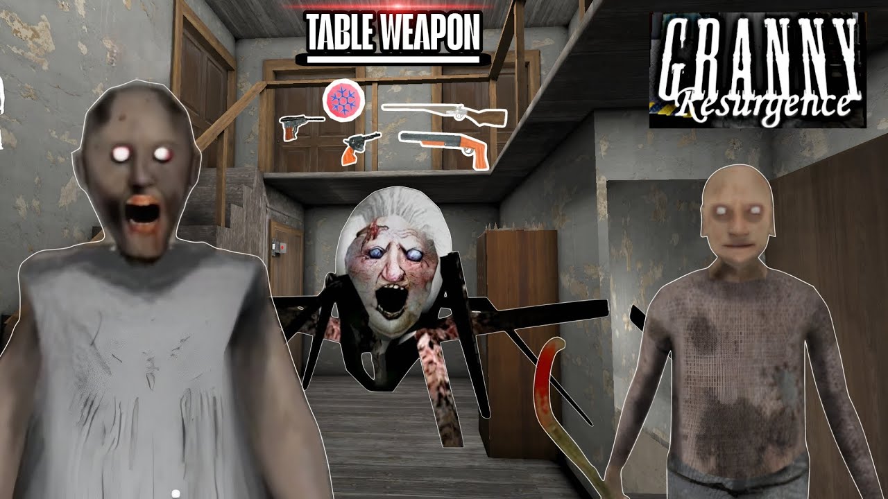 Granny Resurgence Mode Unlocked All Weapons | Granny Chapter 1 | A10ABHINAVGAMER 