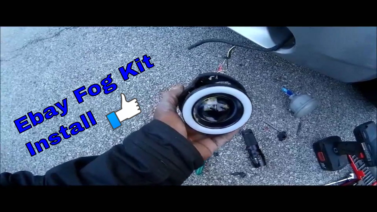 Ebay LED Fog Light Install. Dodge Charger